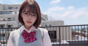 Chic and elegant portrait of a popular Japanese icon, soft cinematic lighting